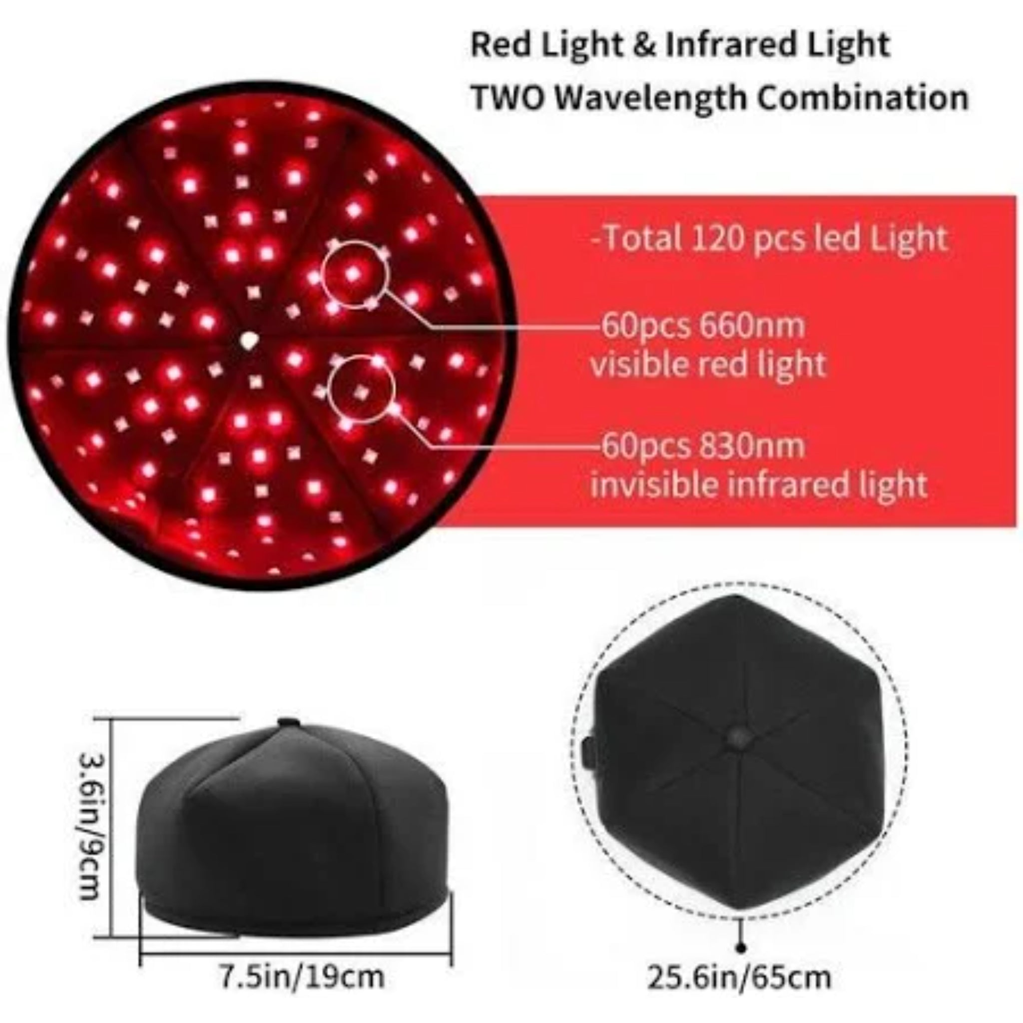 VitaGlow Pro Red Light Therapy Cap