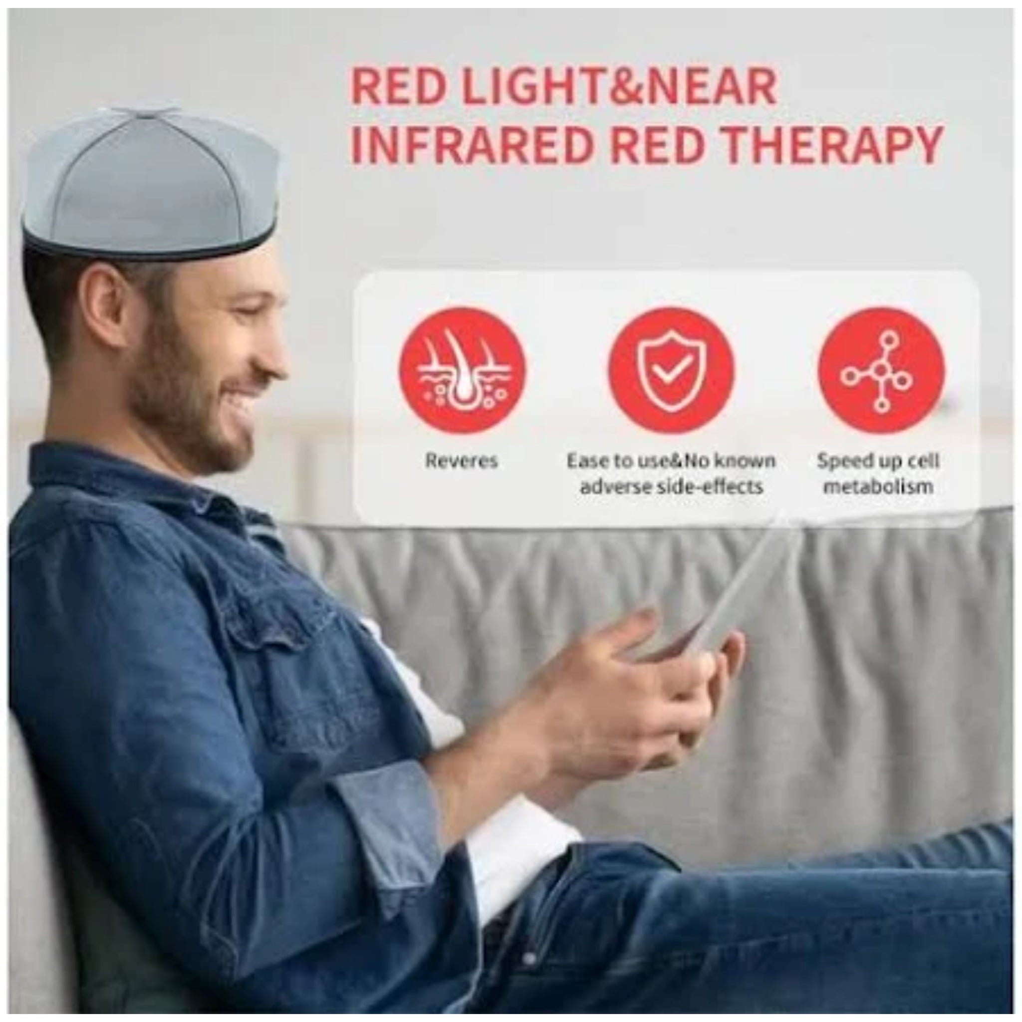 VitaGlow Pro Red Light Therapy Cap